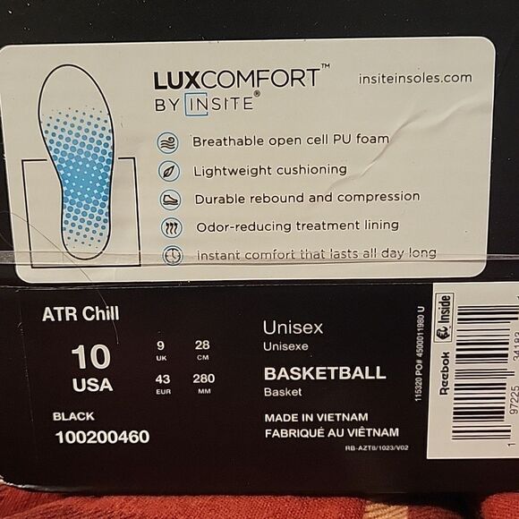 Reebok Above the Rim,USA 10 Unisex Basketball Black - Picture 6 of 6